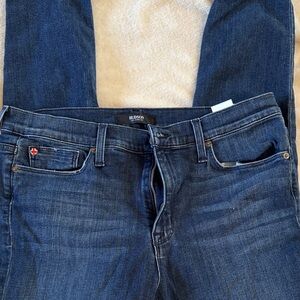 Hudson Jeans Womens Deep Indigo Slim Jeans 32